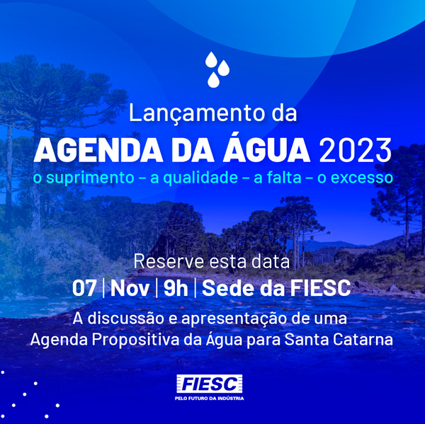 Reserve esta data - Agenda da Água 2023