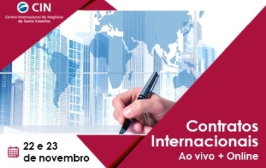 Contratos Internacionais no site da FIESC