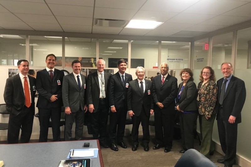 Entre outras instituições visitadas, comitiva catarinense esteve na agência espacial americana