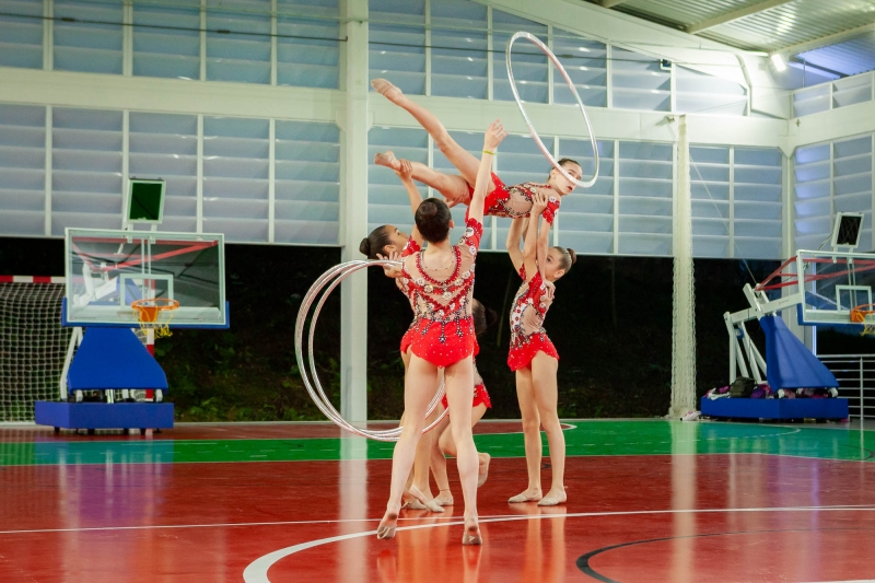 Evento teve apresentação de ginástica rítmica de crianças e adolescentes  (Foto Rodrigo Melo)