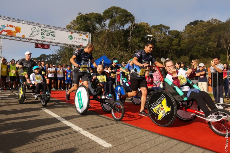 Projeto Pernas Solidárias participou do evento. Foto: Thiago Braga