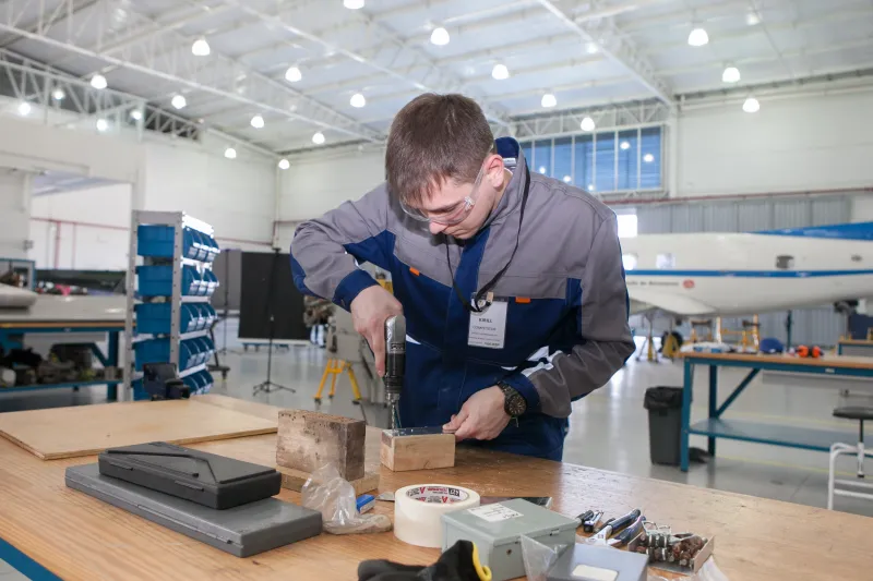 Alunos russos utilizaram estrutura do SENAI em Palhoça para se preparar para ao torneio internacional de educação profissional. Foto: Filipe Scotti