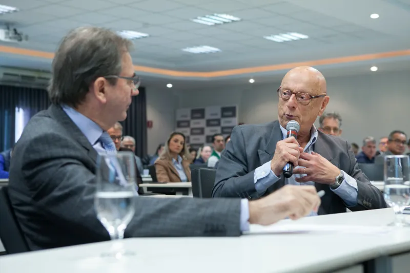 Senador Esperidião Amin participou do encontro. Foto: Filipe Scotti