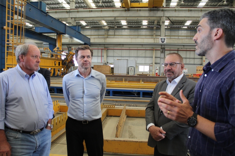 Visita ao Estaleiro Oceana, em Itajaí (foto: Rúbia Guedes)