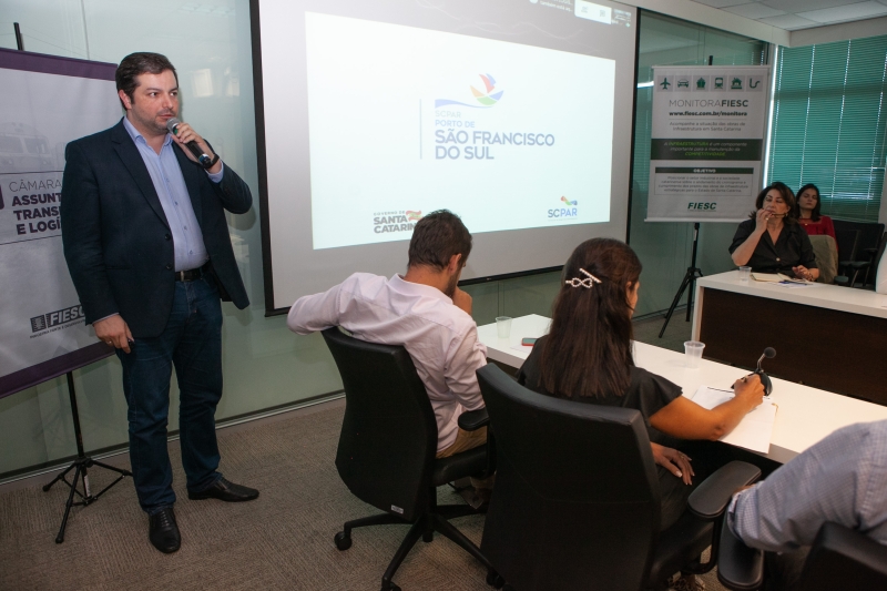 Diretor-presidente do Porto de São Francisco, Diego Enke (foto: Filipe Scotti)