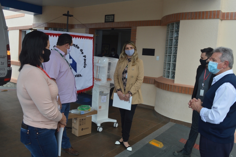 Hospital São Vicente de Paulo, de Mafra, também foi favorecido. Foto: Dominnus Comunicação