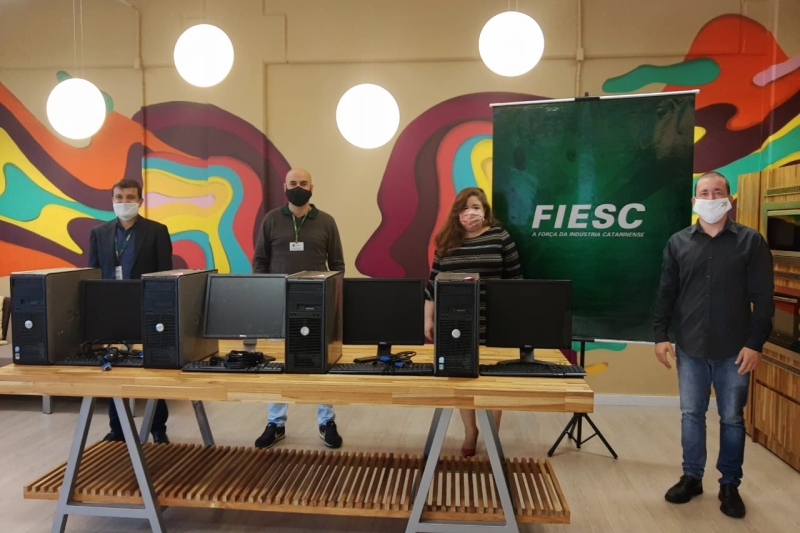 Lar da Criança Marcos Valdir Moroso, de Guaramirim, foi uma das entidades beneficiadas. Foto: Divulgação/FIESC