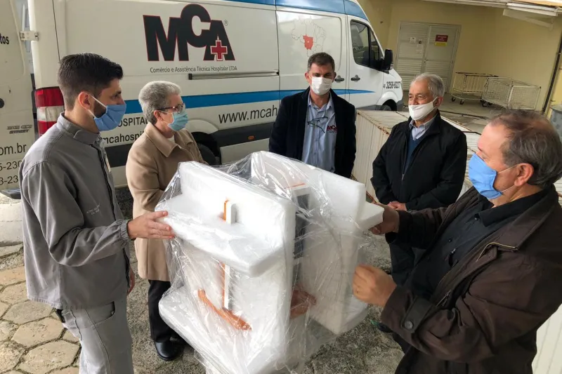 Hospital São José, em Criciúma foi beneficiado. Foto Jéssica Pereira/Agência Novo Texto