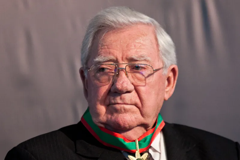 Hylário Zen, em 2014, durante a outorga da Ordem do Mérito Industrial de Santa Catarina, pela FIESC