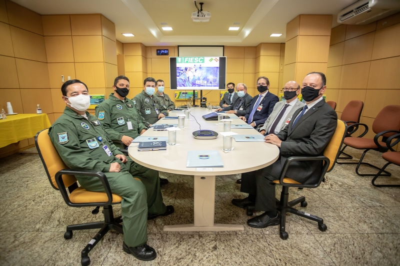 Nesta quarta-feira (13), FIESC visita Aeronáutica. (Foto:Soldado Wilhan Campos/CECOMSAER)