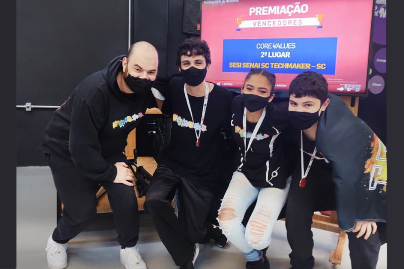 Equipe Techmaker conquistou o segundo lugar no core values
