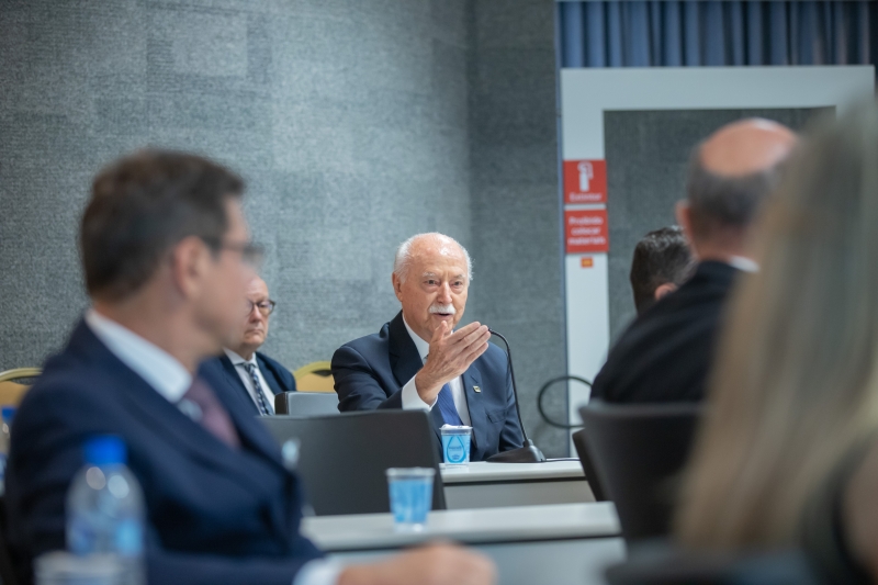 Philippi em reunião na FIESC (foto: Filipe Scotti)