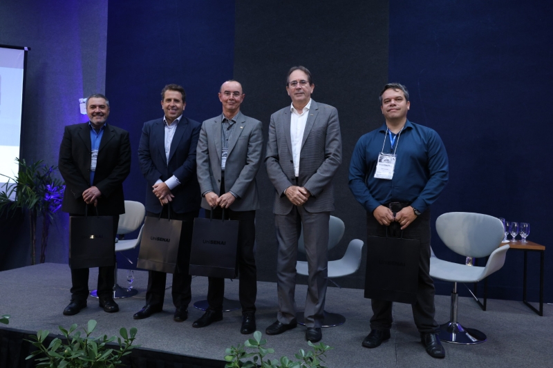 Presidente da FIESC, Mario Cesar de Aguiar, acompanhou o evento  (foto André Kopsch)