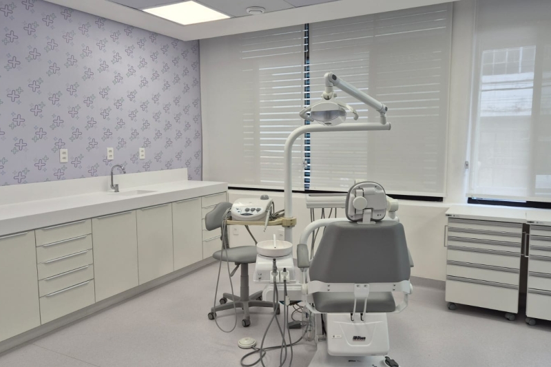 São nove consultórios para atendimentos médicos e odontológicos