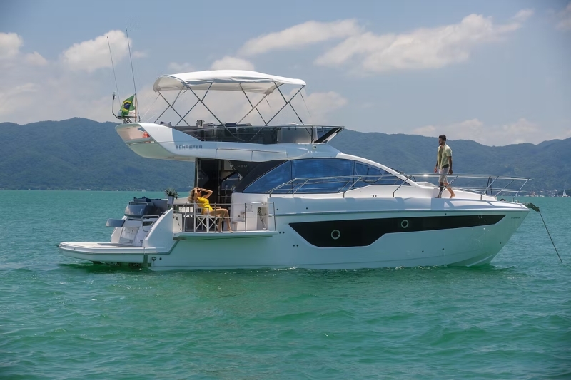 Estados Unidos são principal destinos das embarcações exportadas pelo polo da Grande Florianópolis. (Foto: Schaefer Yatchs / Divulgação)