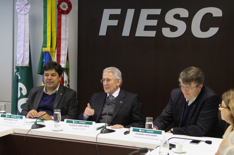 Côrte destacou os resultados obtidos em pelo Movimento Santa Catarina pela Educação. (Foto: Filipe Scotti)