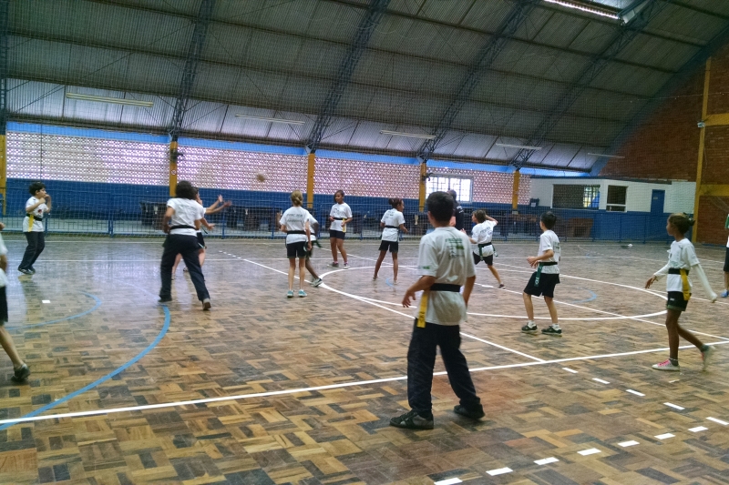 Programa Atleta do Futuro oferece a prática do rugby em SC desde 2014 (Foto: Divulgação SESI/SC)